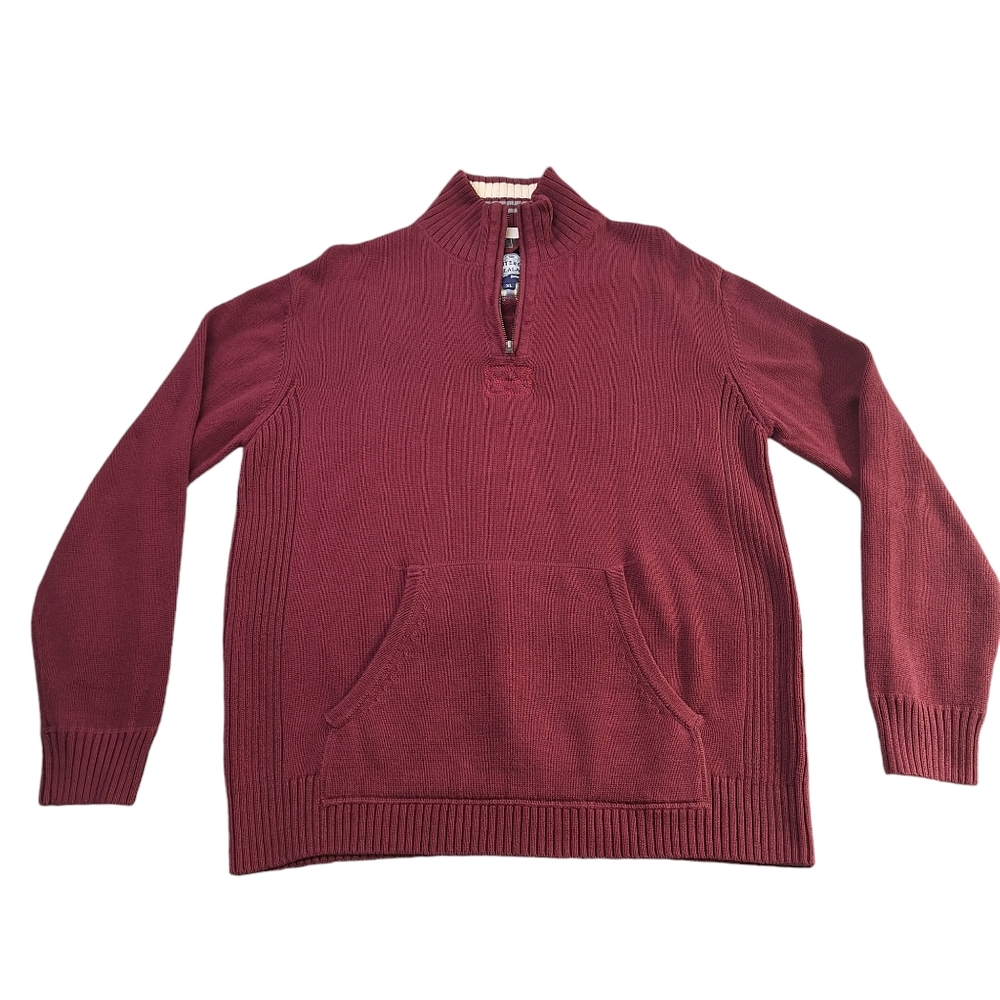 Canterbury of New Zealand Mock Neck Quarter Zip Sweater Medium